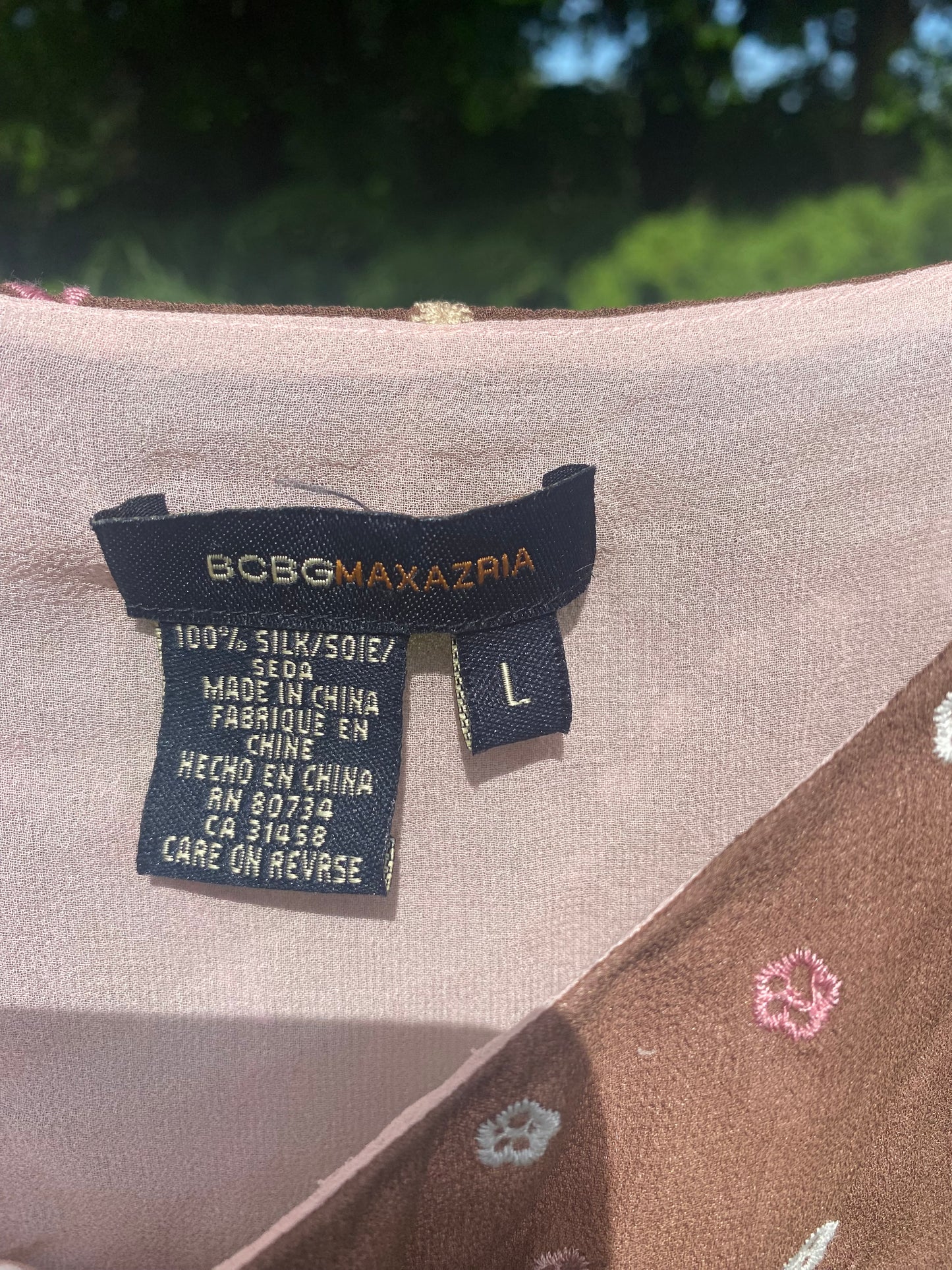 Vintage Brown Unique Stitching Cami
