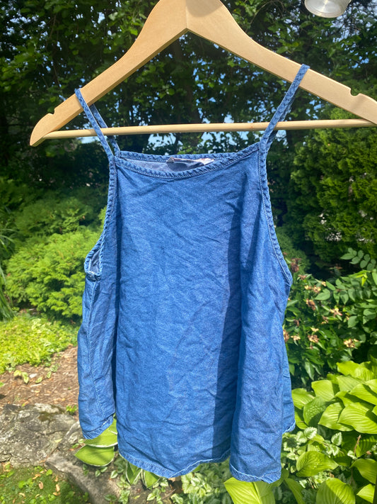 Vintage Indigo Tank Top – Minimalist Summer Cami
