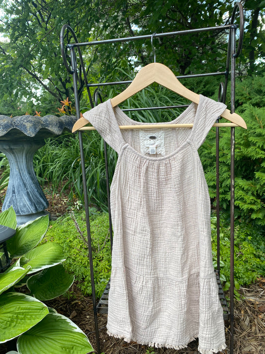 Vintage Prairie Lace Peasant Blouse