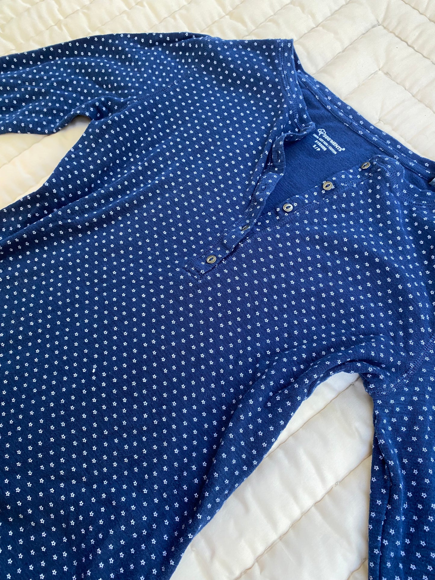 Cozy Blue Henley Long Sleeve | Y2K Twilight Inspired Shirt