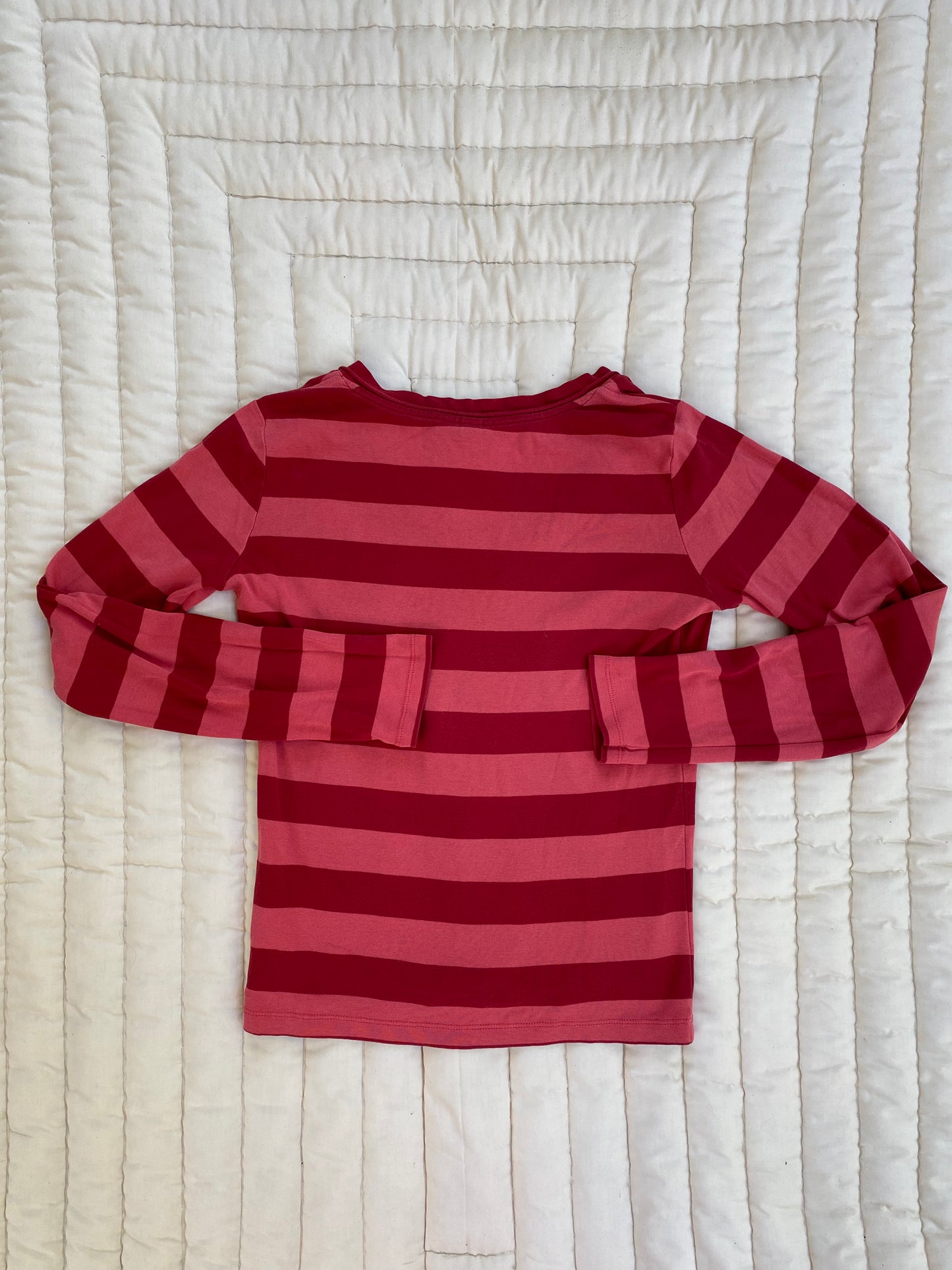 Y2K Red Striped Long Sleeve Top | Twilight Bella Swan Aesthetic
