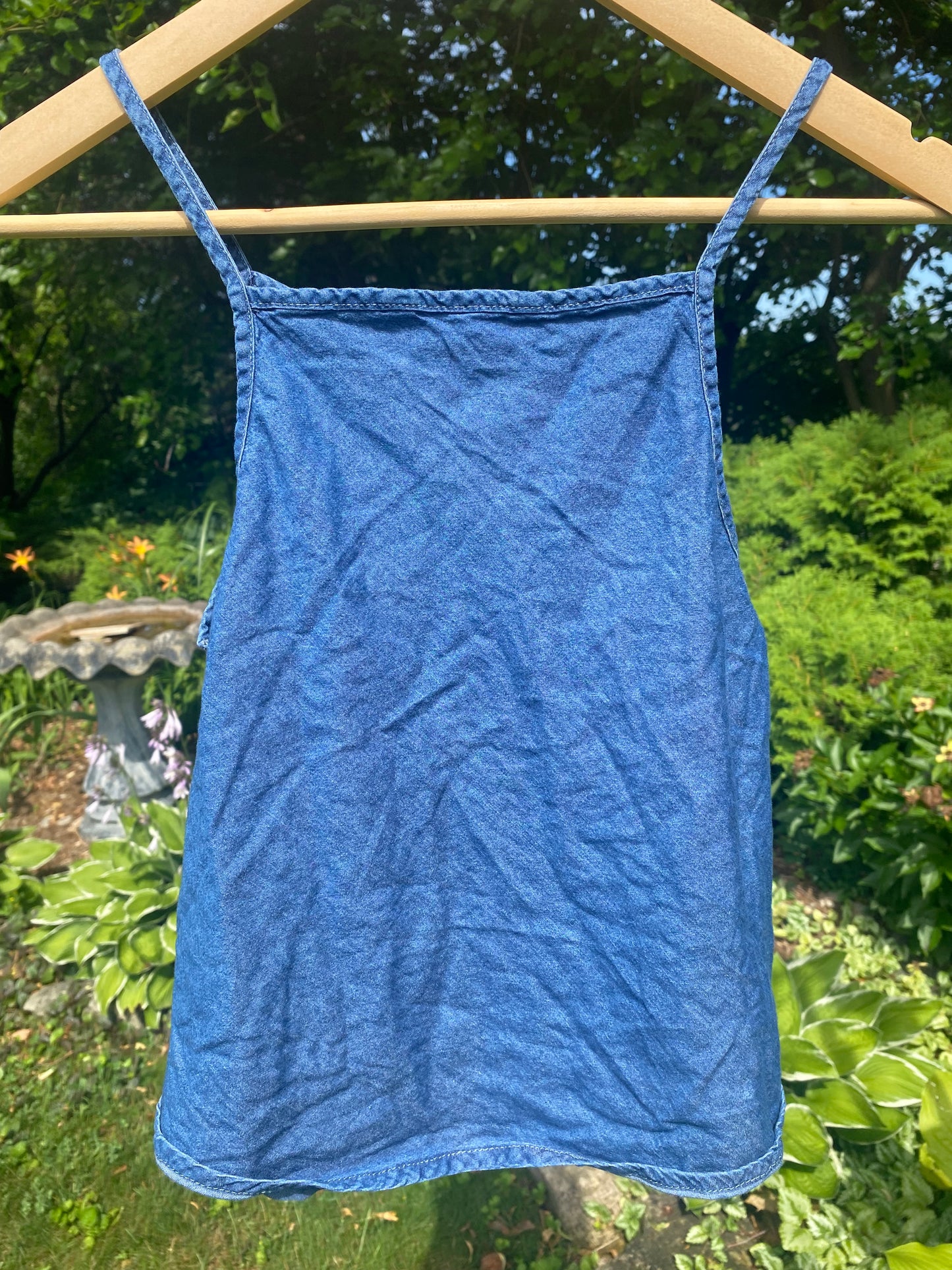 Vintage Indigo Tank Top – Minimalist Summer Cami